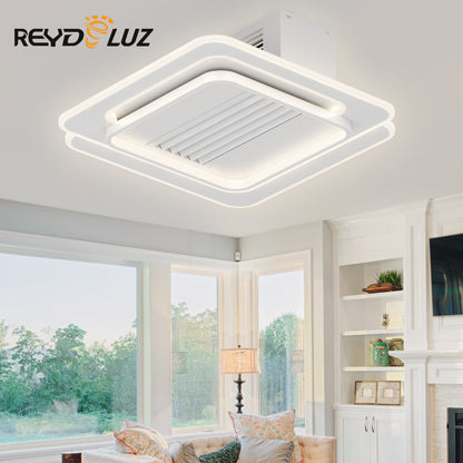 REYDELUZ 22" Low Profile Bladeless Ceiling Fan.