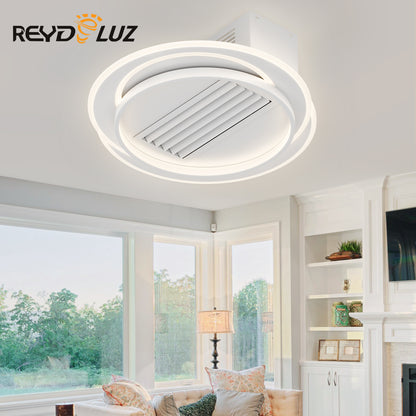 REYDELUZ 22" Low Profile Bladeless Ceiling Fan.