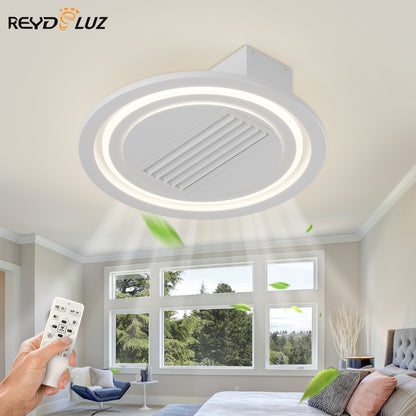 REYDELUZ 22" Low Profile Bladeless Ceiling Fan.