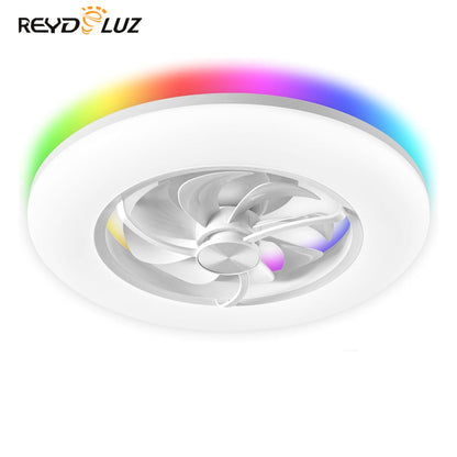 REYDELUZ 22.4" Ceiling Fan with RGB Lights