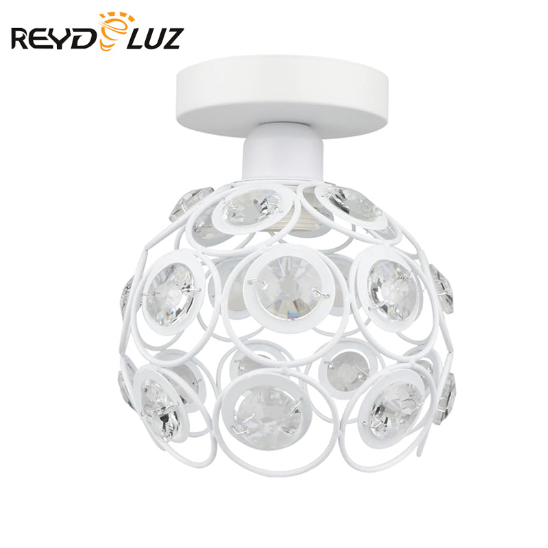 REYDELUZ 18" Metal Crystal Hallway Light  for E26/E27 Sockets