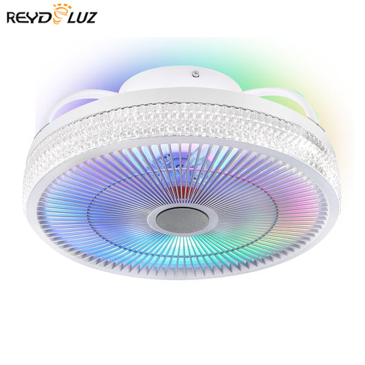 REYDELUZ 15" Ceiling Fan with RGB Lights