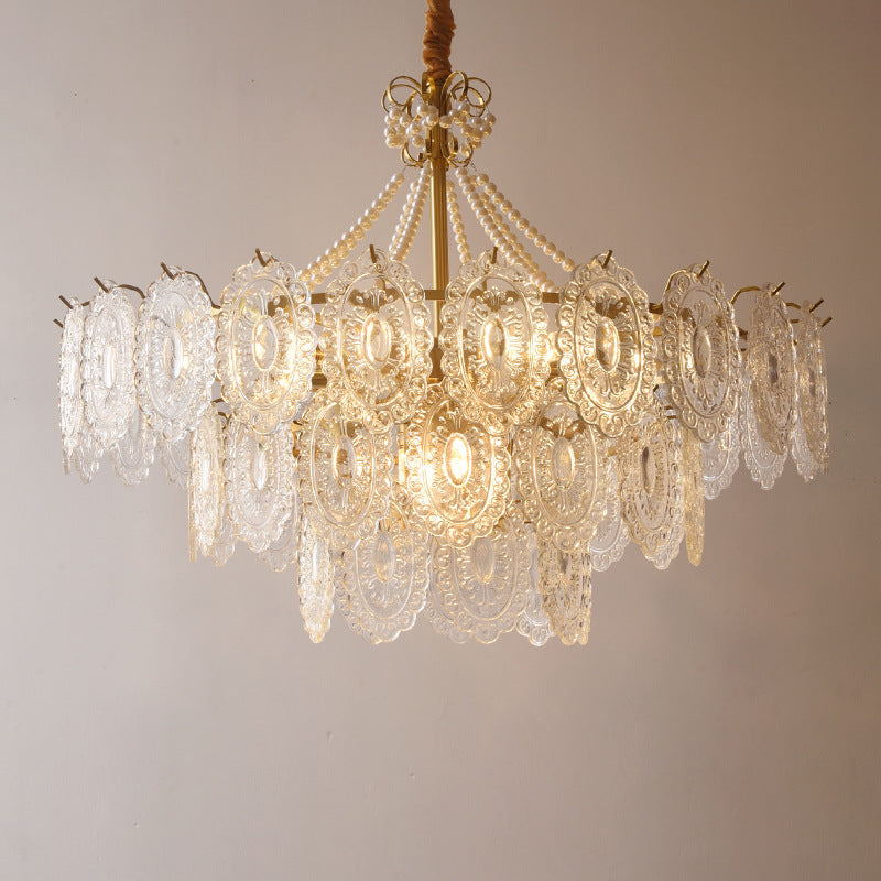 REYDELUZ 15.7“ American retro Ceiling Lights Chandeliers