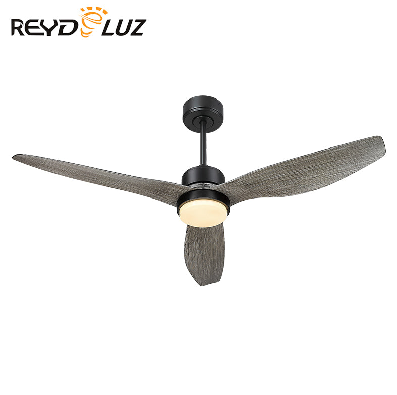 REYDELUZ 52"  Wood Color Ceiling Fan with Remote Control