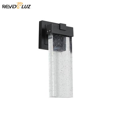 REYDELUZ 3.5"  Outdoor Transparent LED Crystal Wall Lamp Supports multiple types of light bulbs