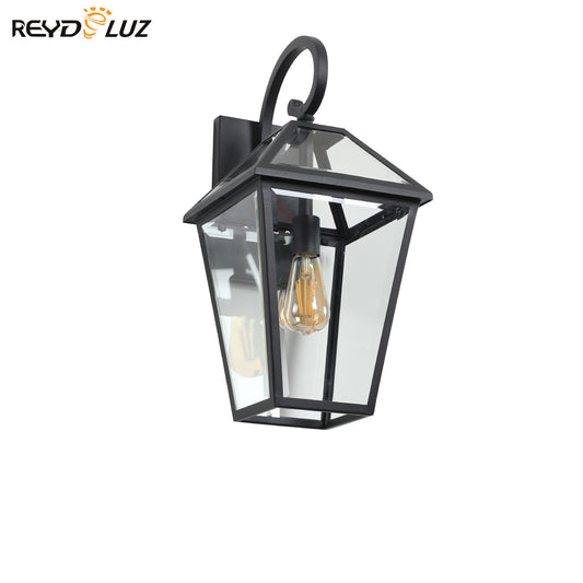 REYDELUZ 12" Modern Outdoor Wall Lamp Supports multiple types of light bulbs