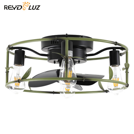 REYDELUZ 18.50" Caged Ceiling Fan Quick and easy installation