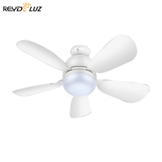 REYDELUZ ‎8.03" Socket Ceiling Fans Light with Remote for E26 Bulb