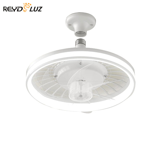 REYDELUZ 13" Socket Ceiling Fans Light with Remote for E26 Bulb