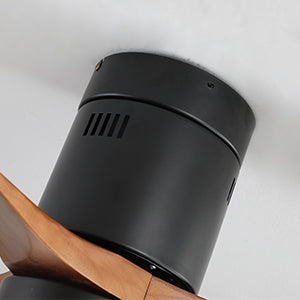 REYDELUZ 52" Wooden Ceiling Fan with 18W Led Light.