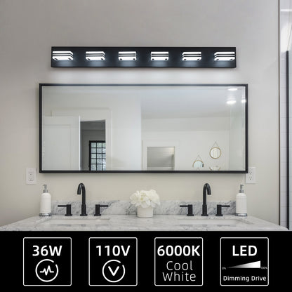 REYDELUZ 39" Modern LED Acrylic Bathroom Ligths.