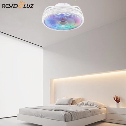 REYDELUZ 15" Ceiling Fan with RGB Lights