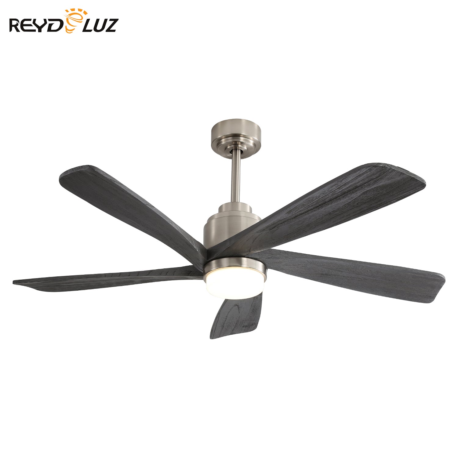 REYDELUZ 52" Modern Ceiling Fan With Dimmable LED Light.