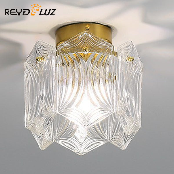 REYDELUZ 20" Crystal Art Hallway Light