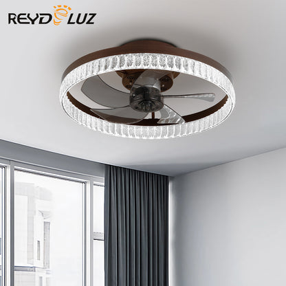 REYDELUZ 19.7" Modern Ceiling Fans  with Remote Control