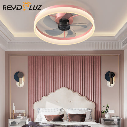 REYDELUZ 19.7" LED Ceiling Fans with 3 Light Colors