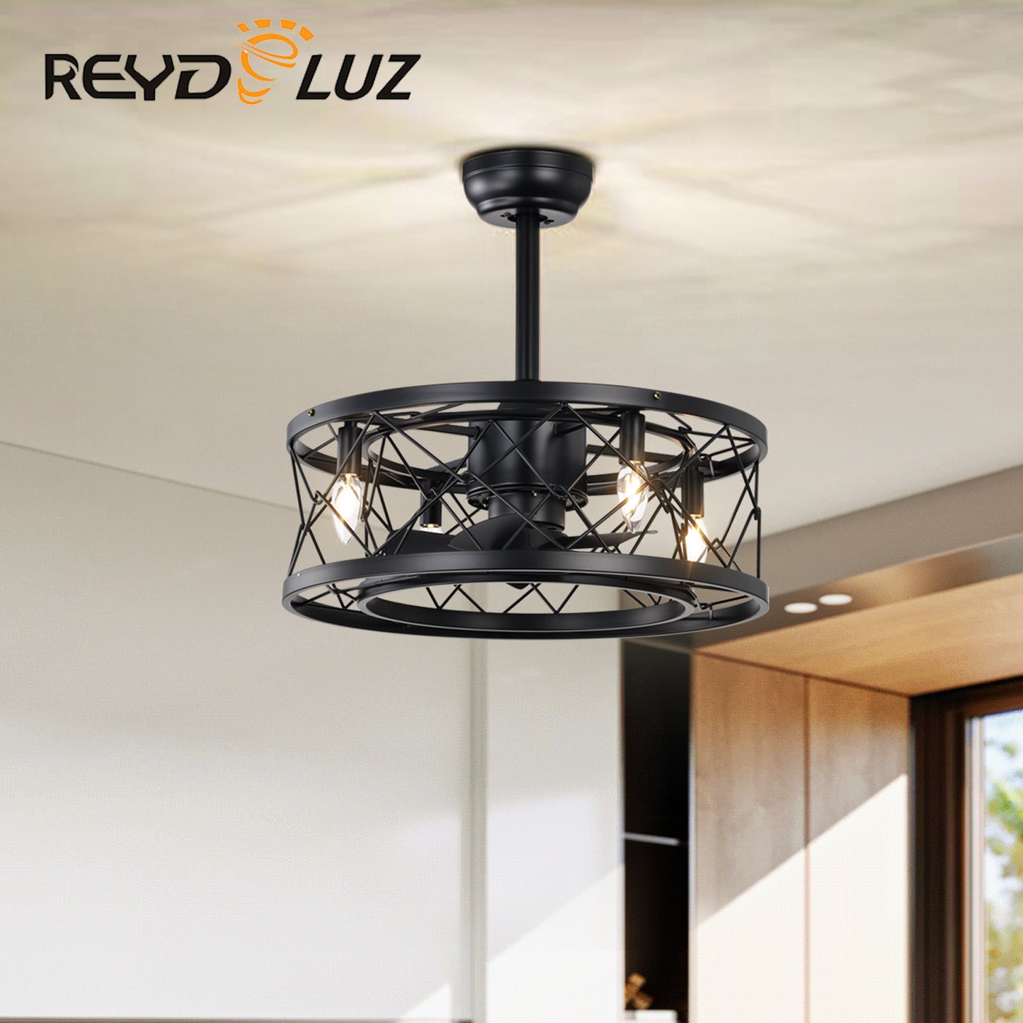 REYDELUZ  20.47" Modern Low Noise Ceiling Fan