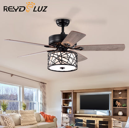 REYDELUZ 25.98''  LED Ceiling Fan  with  Remote Control