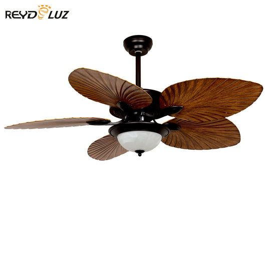 REYDELUZ 52" Tropical Ceiling Fan with LED Light.