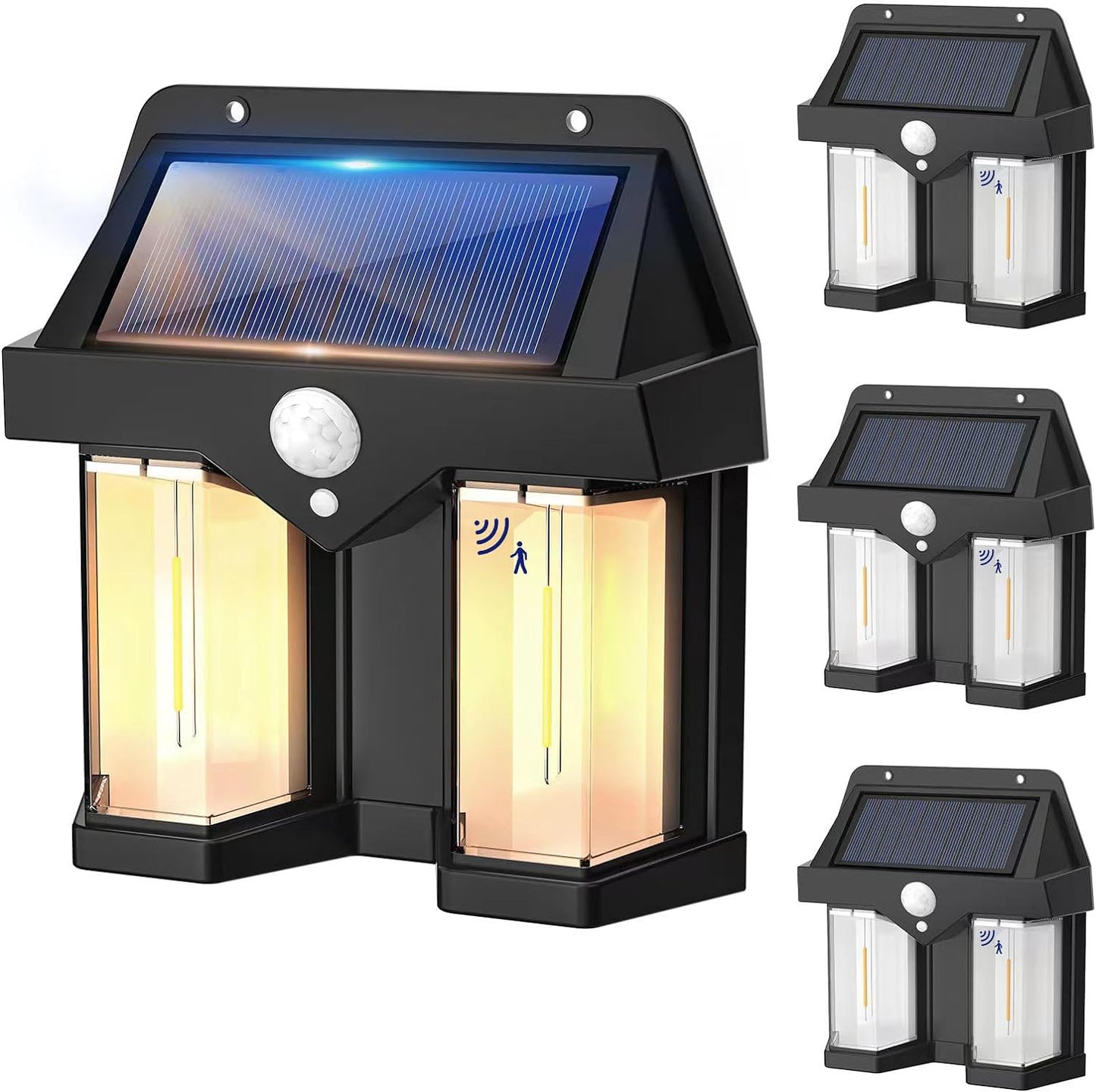 REYDELUZ Motion Sensor Outdoor Light, 3 Lighting Options.