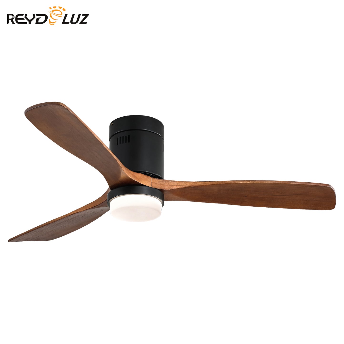 REYDELUZ 52" Wooden Ceiling Fan with 18W Led Light.