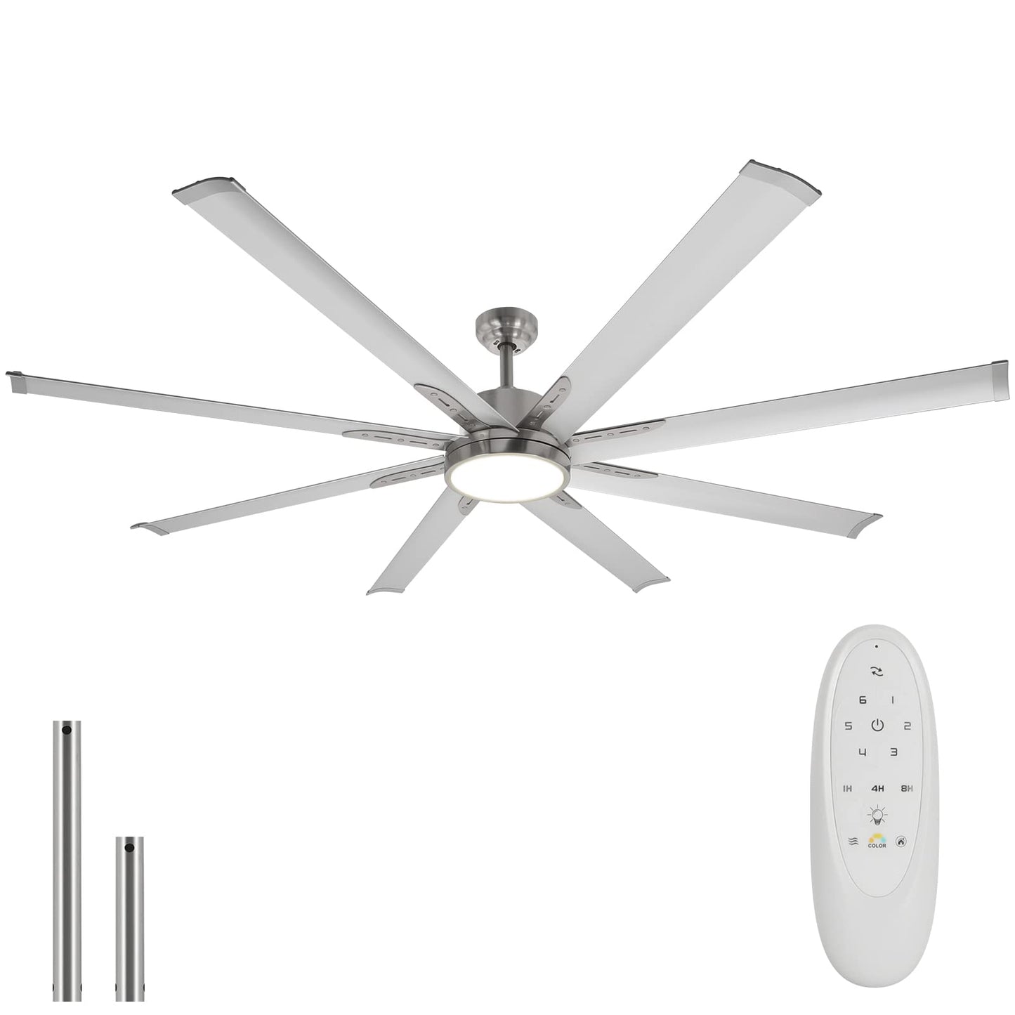 REYDELUZ 72" Ceiling Fan with LED Light.