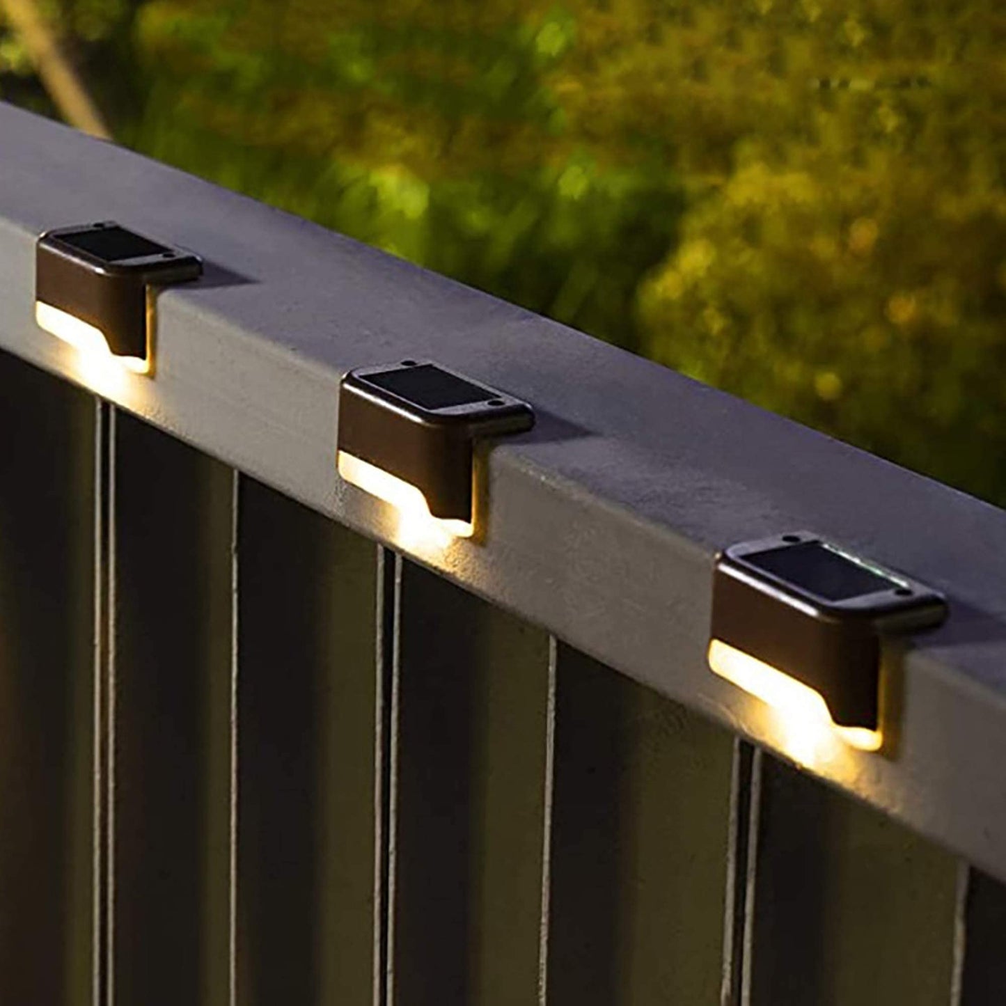 REYDELUZ Step Lights Solar Powered Used Outside, Stairs, Patio Fence.