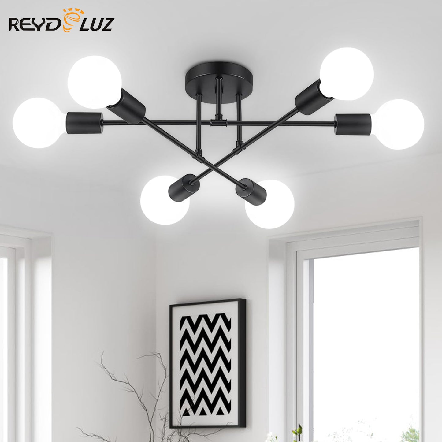 REYDELUZ 11.8" Ceiling Light Fixture.