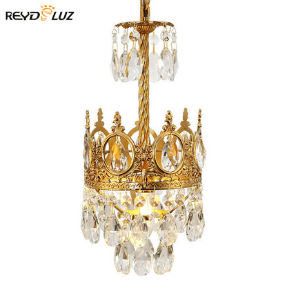 REYDELUZ 16.5“ Retro French Ceiling Lights Chandeliers