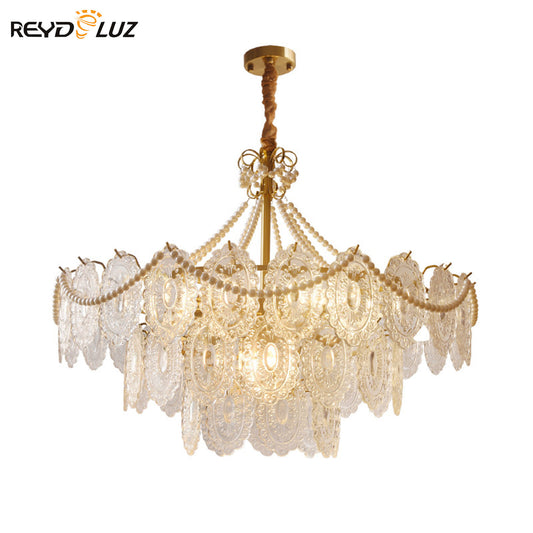 REYDELUZ 15.7“ American retro Ceiling Lights Chandeliers