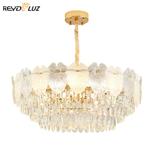 REYDELUZ 15.7” Creative leaf Ceiling Lights Chandeliers